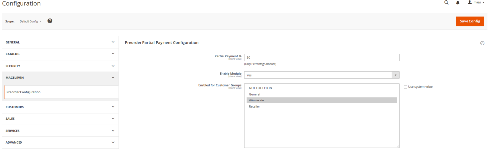 backend config